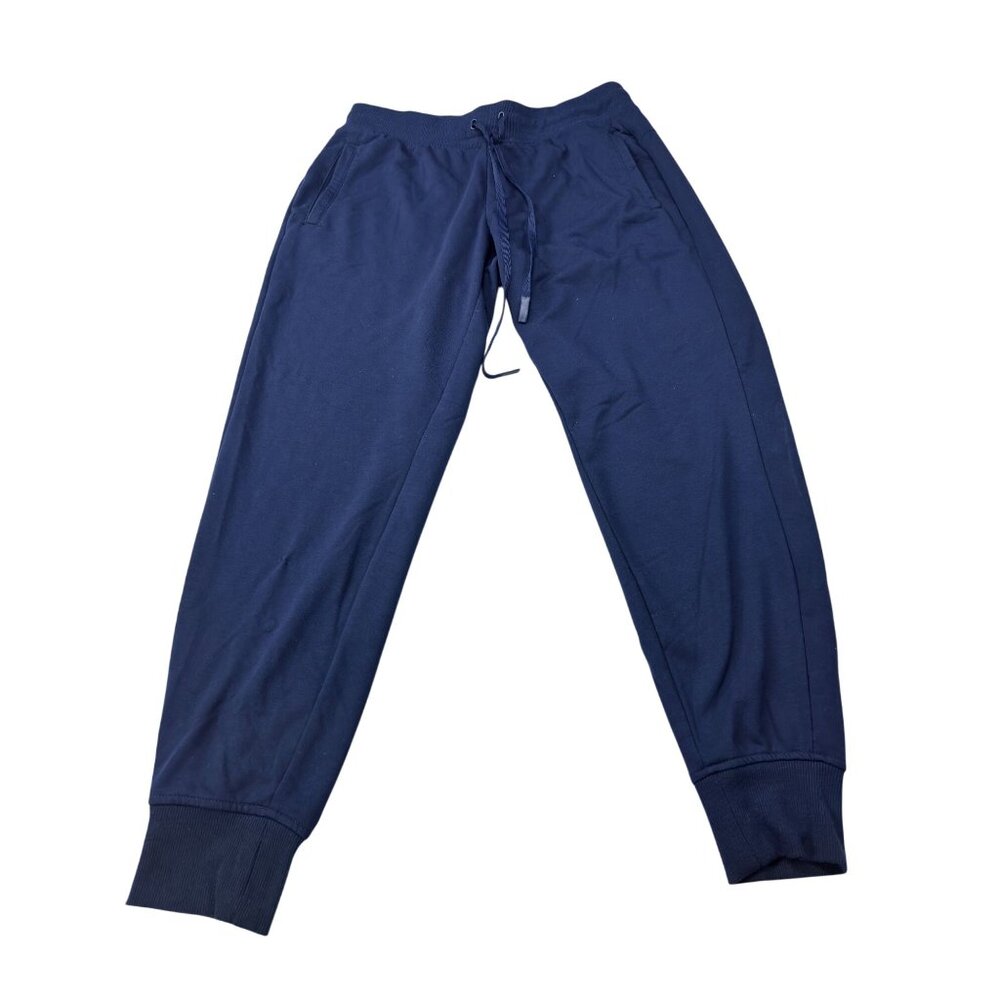 Athletic Works Mens Jogger Pants Medium Blue Polyester Blend